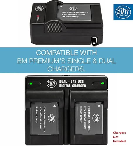 Miniatura 3 de BM NB-11LH - Batería para Canon PowerShot Elph 110 Elph 130 Elph 135 Elph 140 Elph 150 Elph 160 Elph 170 Elph 180 Elph 190 Elph 320 Elph 340 Elph