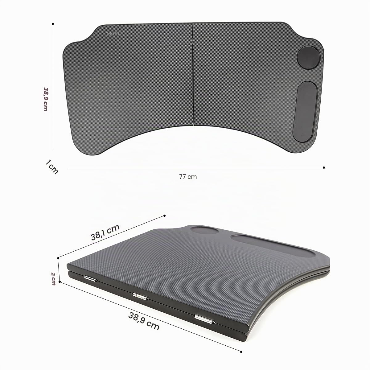 BMZX Lenkrad Schreibtisch für Tesla Model 3 Model Y Zubehör Tragbare Auto Tisch Auto Esstisch Mit Getränkehalter(Also Fits Most Vehicles,Sedans,SUVs,Pickup Trucks)