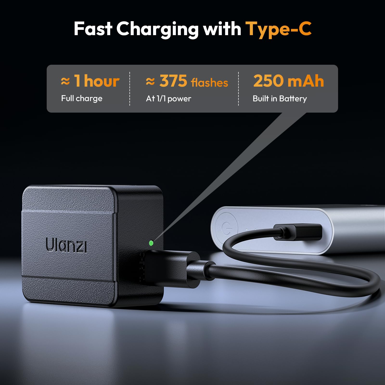 Ulanzi SL01 Mini Flash Speedlite - GN8 Powerful 6500k On-Camera Flash Light, 4 Power Levels, Compatible with Sony ZV-1/ZV-E10/Canon/Nikon/Fuji/Panasonic/Leica/Olympus, 【Not Fits Sony ZV-1F】