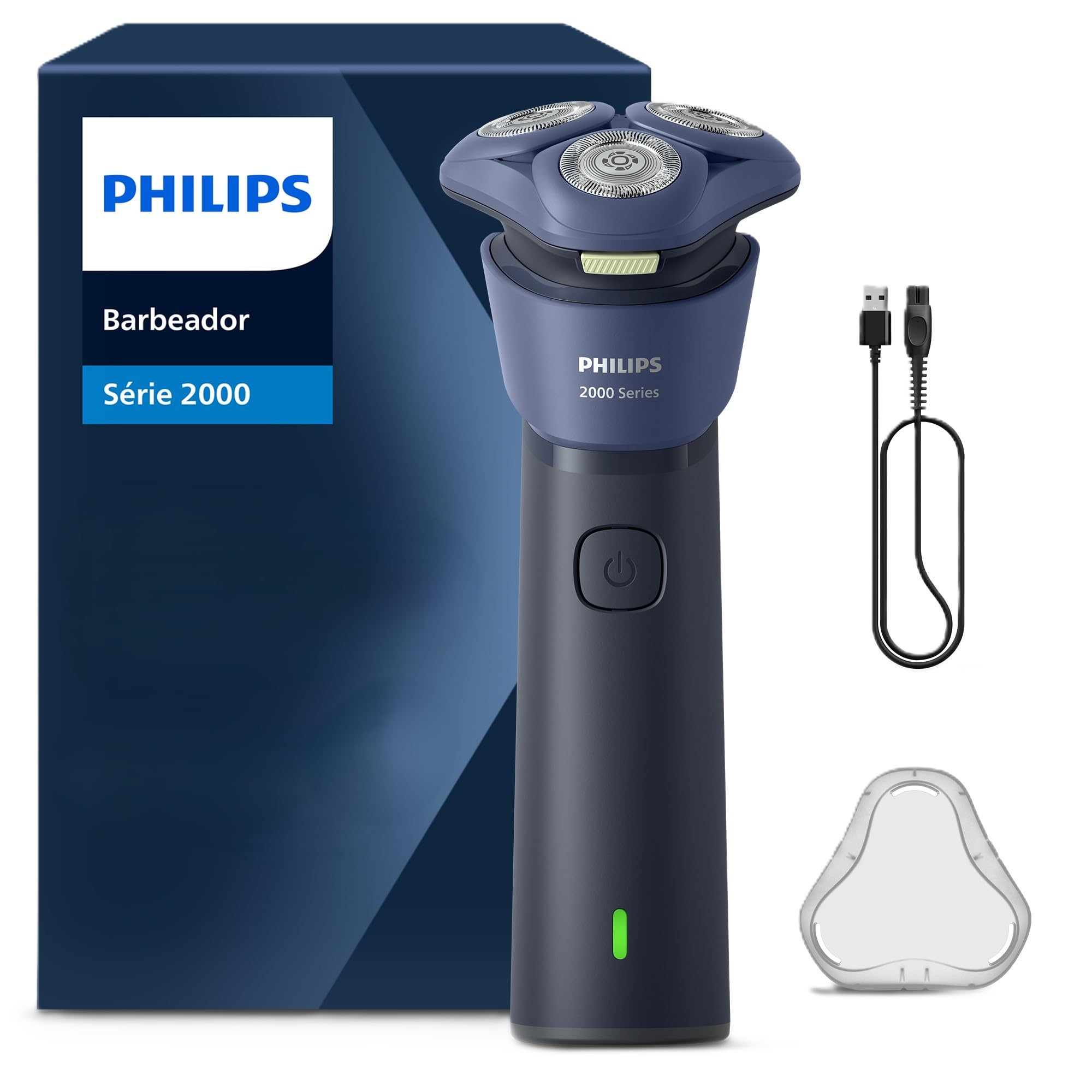 Philips Serie 2000 S2885/00 Herrenrasierapparat Rotationstrasierer Blau