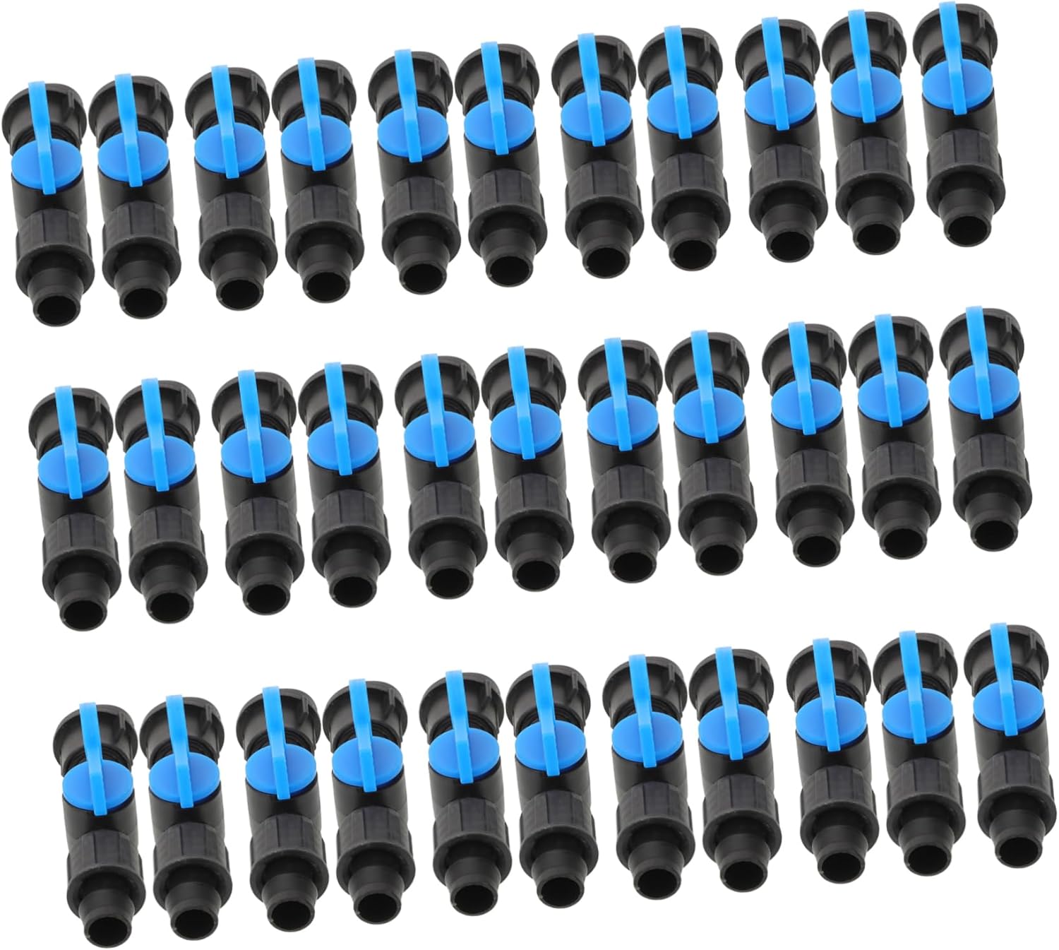 POPETPOP Drip Irrigation Hose Adapter 50pcs Plastic Connector Fittings for Garden Hose Splitter Easy Installation Suitable for Drip Systems and Water Saving