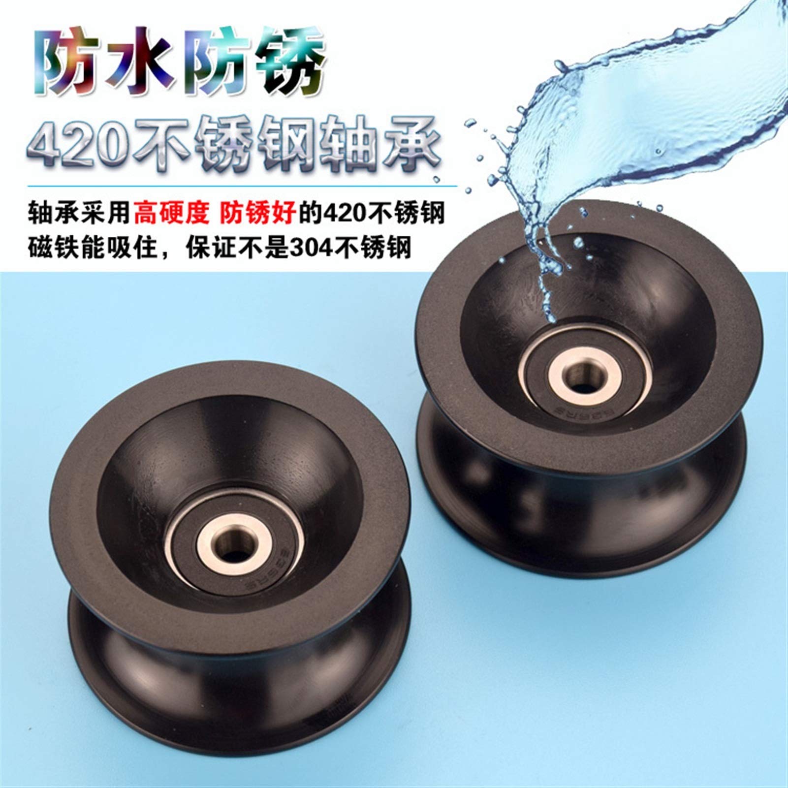 Doppia Puleggia Fissa Amig Mod. 651 - Ruota Plastica Bianca 8x30mm, Acciaio Zincato Per Interni/Esterni - Foto 8