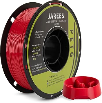 Petg Filament 1.75,Toughness Enhanced Ruby Red Petg Vacuum Sealed,1kg Spool Adhere Well High Speed 3D Printing Filament,Dimensional Accuracy 1.75mm 0.02mm Fit Most FDM Printer