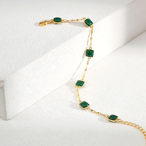 Vista 79 de Delicadas pulseras de oro para mujer, chapado en oro 18, ajustable, mal de ojo, mariposa, cuentas, perla, corazón, turquesa, hecha a mano para mujer