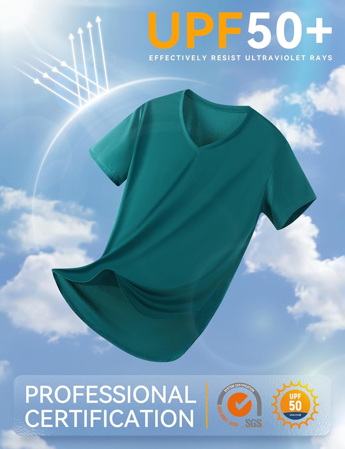 SPEXIAL Women's Short Sleeve SPF Shirts UPF 50+ Moisture Wicking Workout Athletic Tops Quick Dry Sun Shirt - Image 3