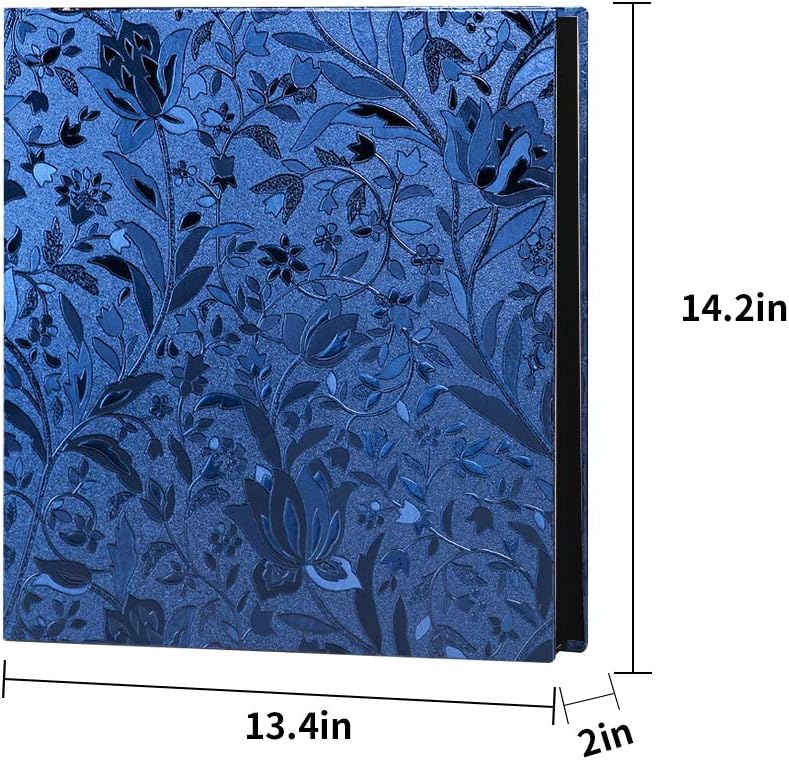 最高の品質 Lonmo アートフォトアルバム 4 6インチの写真用 レザーカバー 特大容量 記念日 結婚式 旅行 友人 赤ちゃん 思い出などに 600 Pockets ブルー 001 Cougaropen Com