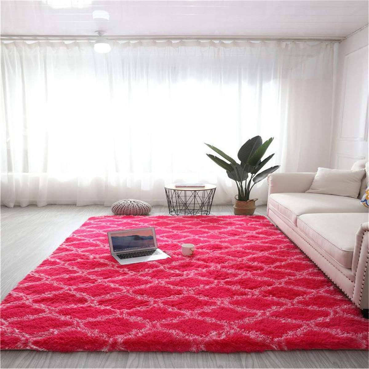 Tapis de salon anti-glisse et doux Hiser Rugs pour sécuriser et réchauffer les sols