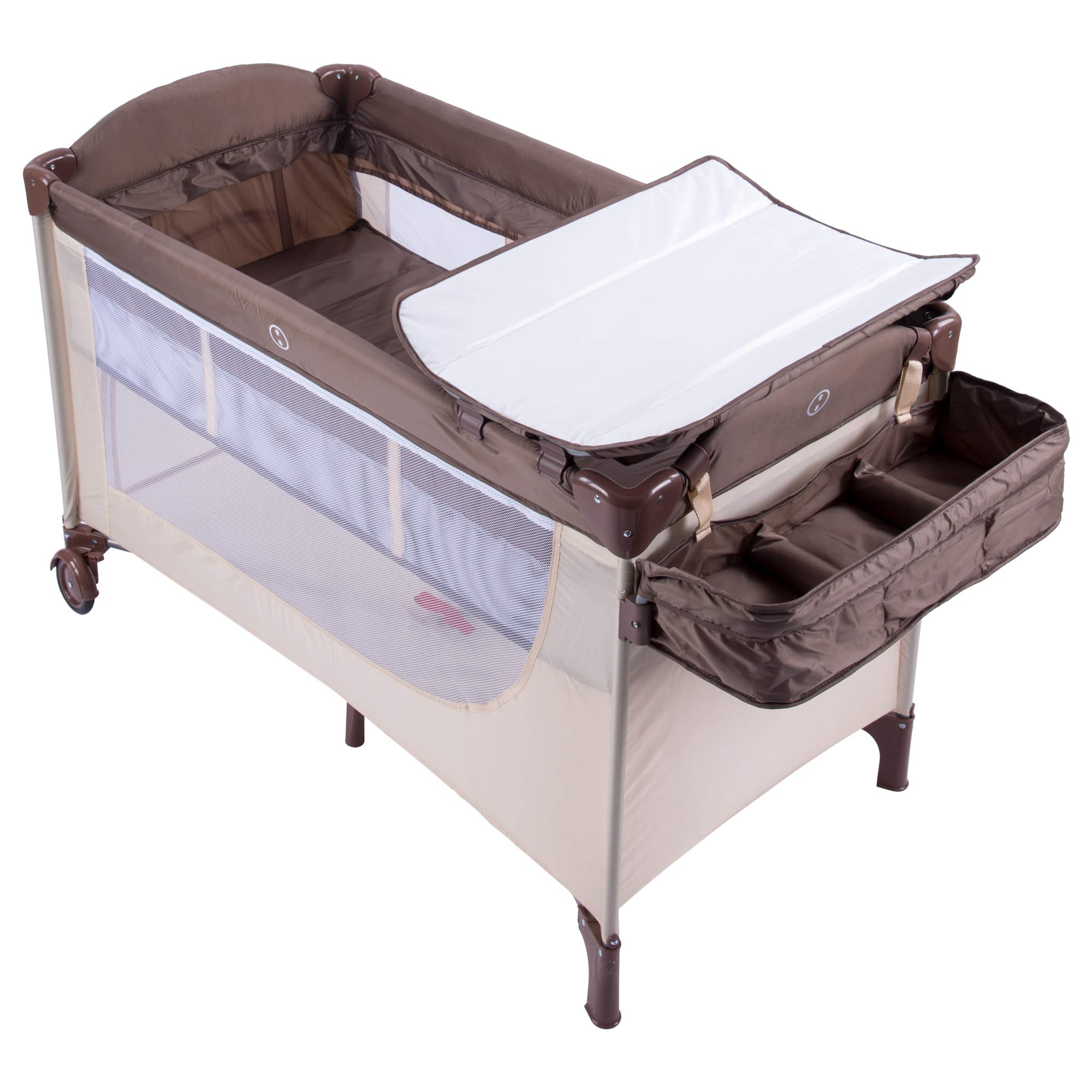 Amazon.co.jp: ELEOPTION ベビーベッド 折りたたみ ベビーサークル