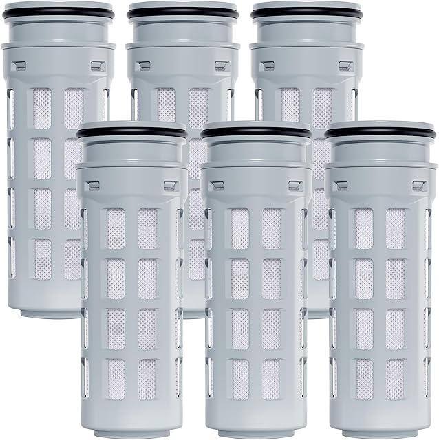 Waterdrop Replacement for Brita® Stream Pitcher Water Filter, Brita® OB05 Filter Pitchers and Dispensers, Pour Through Filters, Upgraded 7-stage Filters, Lasts 2 Months, Pack of 6