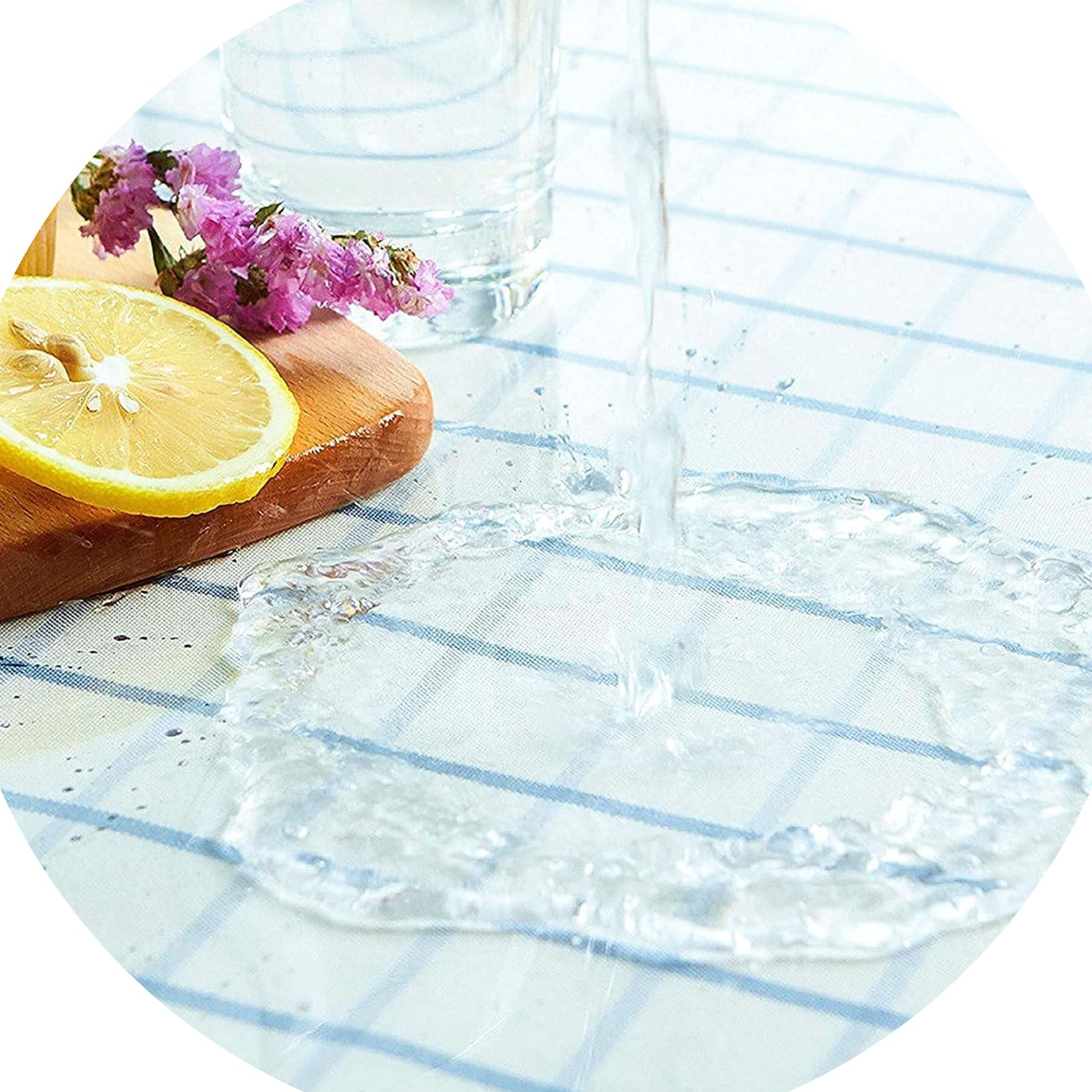Rechteckig Transparente PVC Tischdecke Glasklar Tischfolie,Wasserdicht Hitzebest?Ndig Kratzfest Leicht Zu Reinigen Hochfest,Geeignet FüR KüChe Couchtisch Und Garten. 1mm-100x220cm