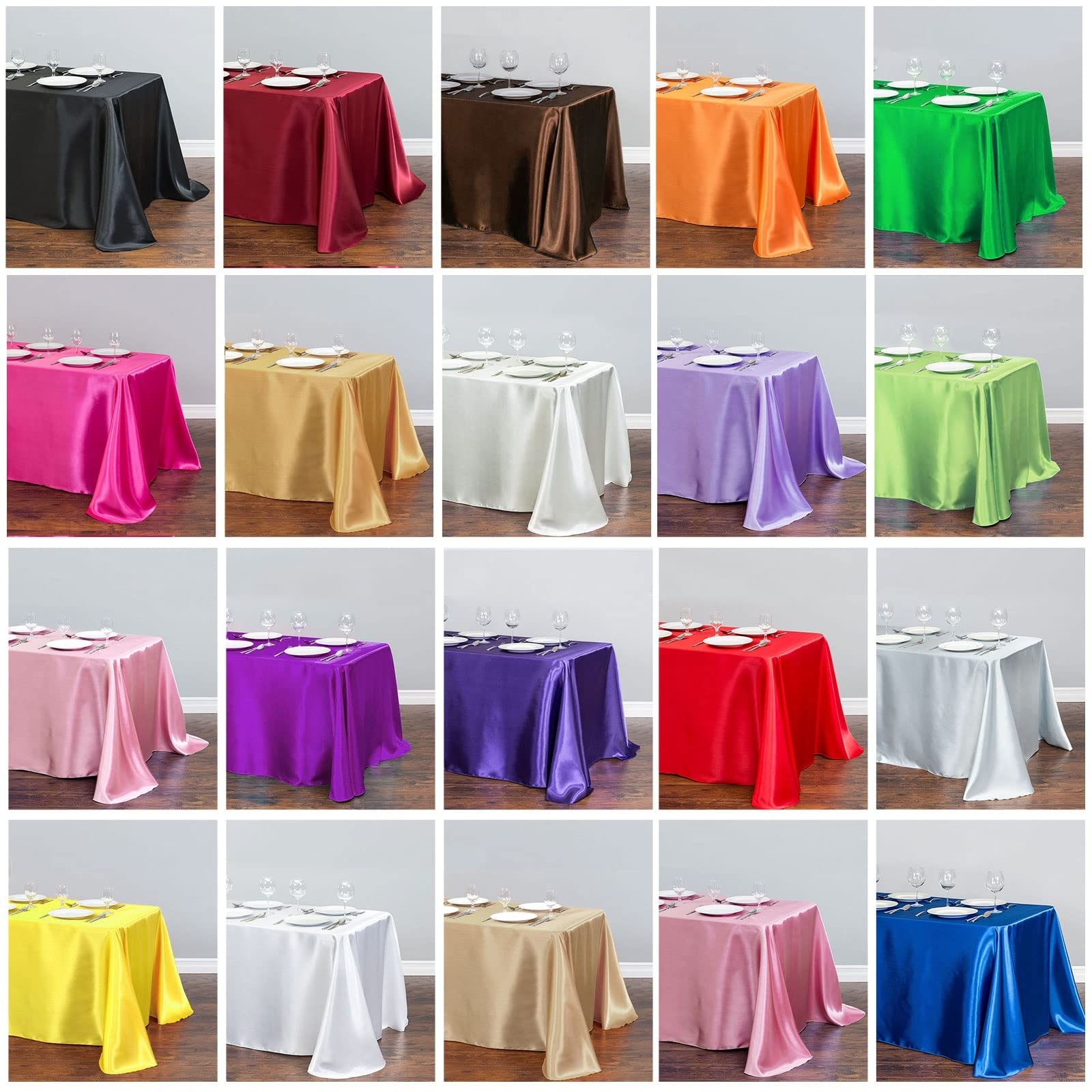Prostokątny stół do jadalni satynowy obrus na stół do jadalni obrus na stół płócienny pokrowiec na wesele, Boże Narodzenie, baby shower, urodziny, Boże Narodzenie, bankiet, stół do domu, na imprezy,