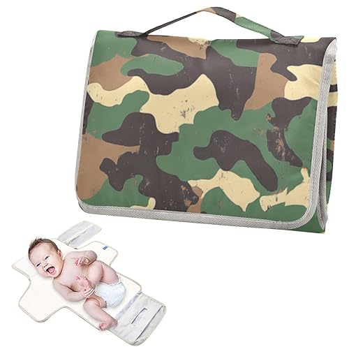 Miniatura 2 de Cambiador portátil de camuflaje para recién nacido, cambiador de pañales para recién nacido, estación de cambio de pañales reutilizable para bebés,