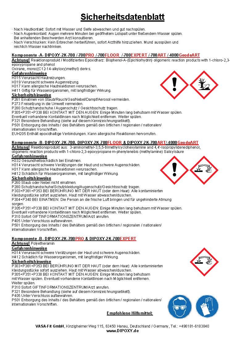 12 kg di resina epossidica + indurente DIOPXY-2K-4000GeodeART 2K EP Professionale Vetro Trasparente Trasparente Inodore, Resina epossidica Wave ART UV Stick.