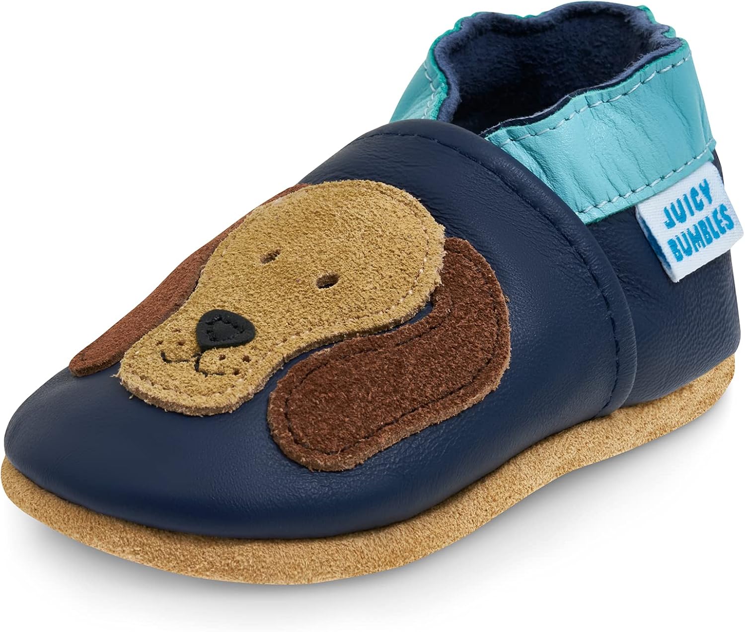 Scarpine primi passi morbide in pelle Blu bimbo Okaïdi \u0026 Obaïbi