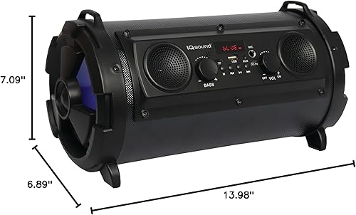 Miniatura 9 de Supersonic IQ Sound IQ-1525BT - Altavoces inalámbricos Bluetooth de 5 pulgadas + 2 pulgadas, sonido estéreo rico, radio FM, salida de 16 W, BT V4.0,