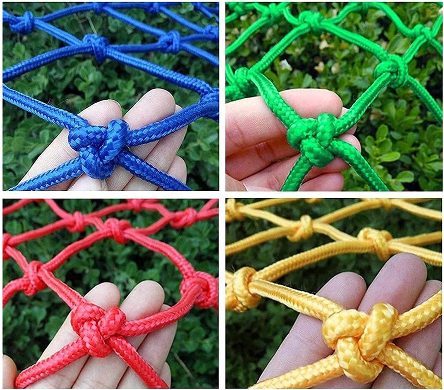 Children's Protective Decorative Safety Nets, Outdoor Garden Playground Bridge Anti-Fall Nets, Children's Bed Fence Decorative Swing Bird Nets, Colorful Nylon Spider Cargo net Rope