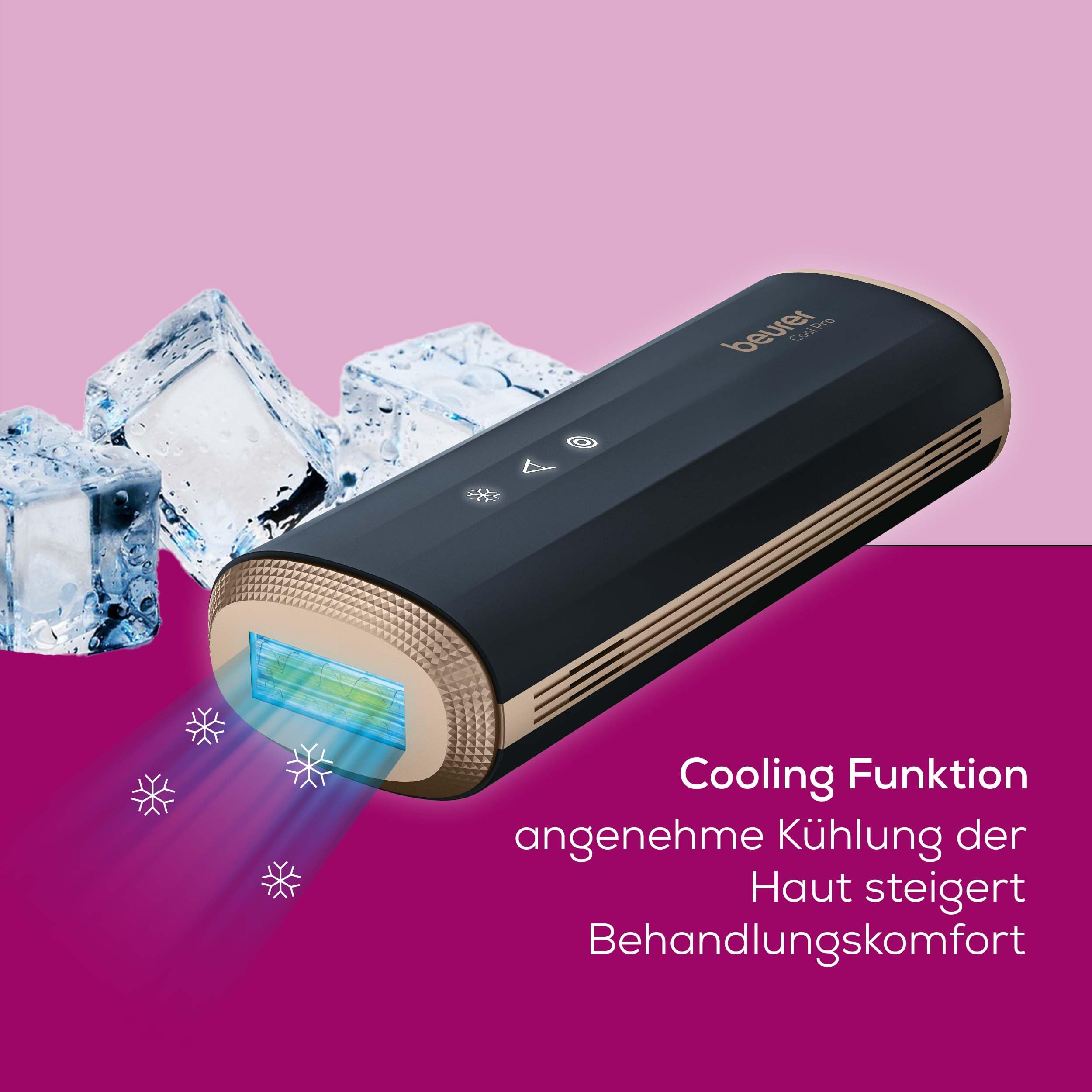 Beurer IPL 7800 COOL PRO Haarentfernungsgerät mit Kühlungstechnologie, 5 Intensitätsstufen, bis zu 1 Mio. Lichtimpulse