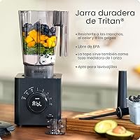 Vista 5 de Chefman Obliterator - Batidora de encimera de 48 onzas para batidos, motor de 1380 W para triturar hielo, nueces y frutas congeladas con hoja