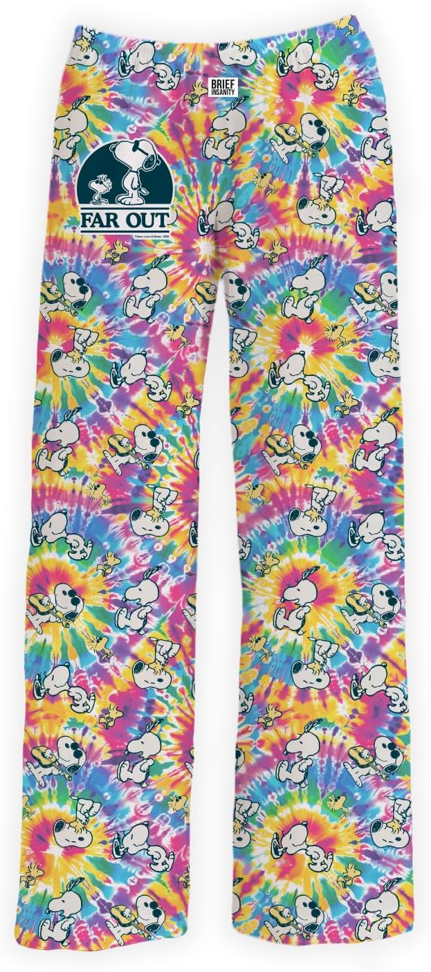 BRIEF INSANITY Soft Pajama Pants with Snoopy Designs for Women & Men, Comfortable Lounge Pj Pants & Comfy Pajama Bottoms - Image 4