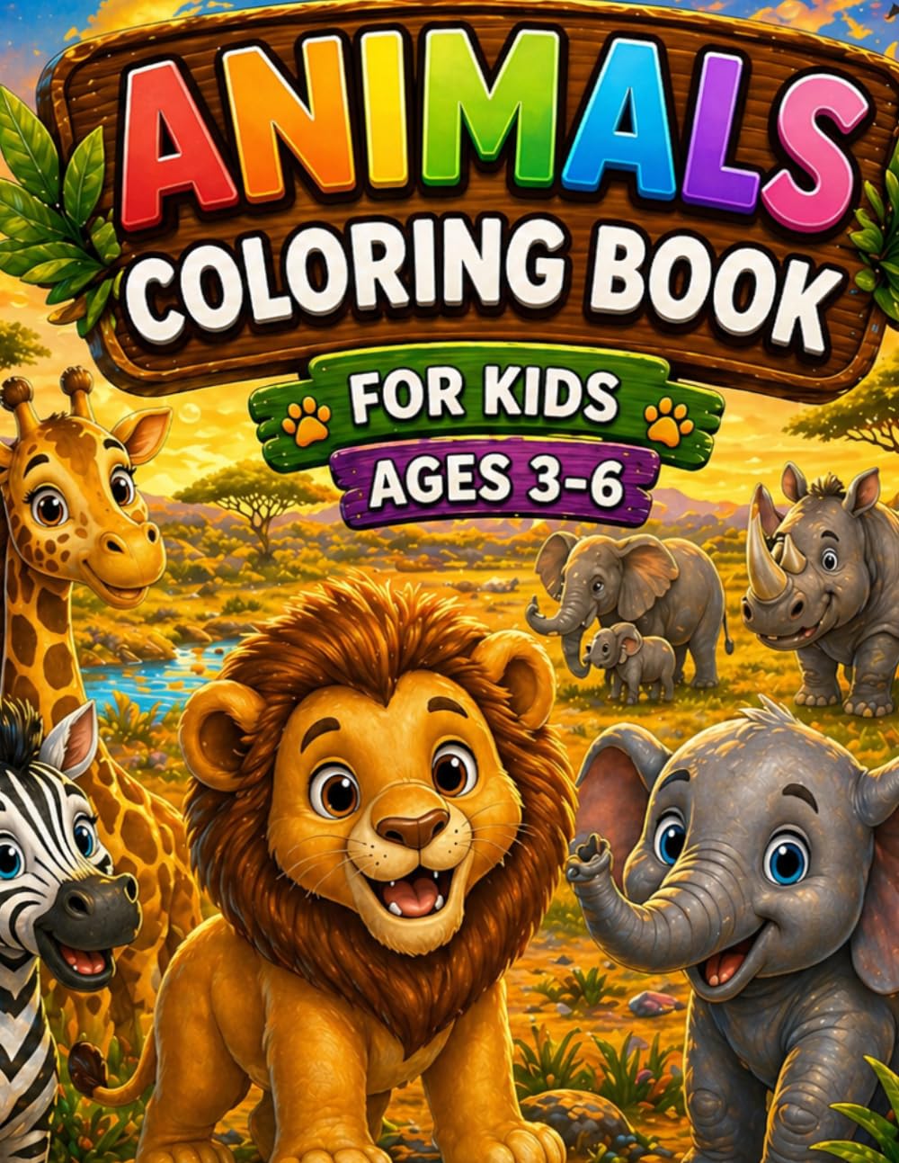 Animals to Color: Have Fun and Learn with Animals
