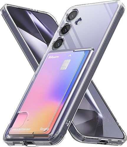 Ringke Fusion Card tarjetero integrado compatible con Samsung Galaxy S24 Case 5G, capacidad para hasta 1 tarjeta, funda transparente tipo cartera Ringke Fusion Card tarjetero integrado compatible con Samsung Galaxy S24 Case 5G, capacidad para hasta 1 tarjeta, funda transparente tipo cartera