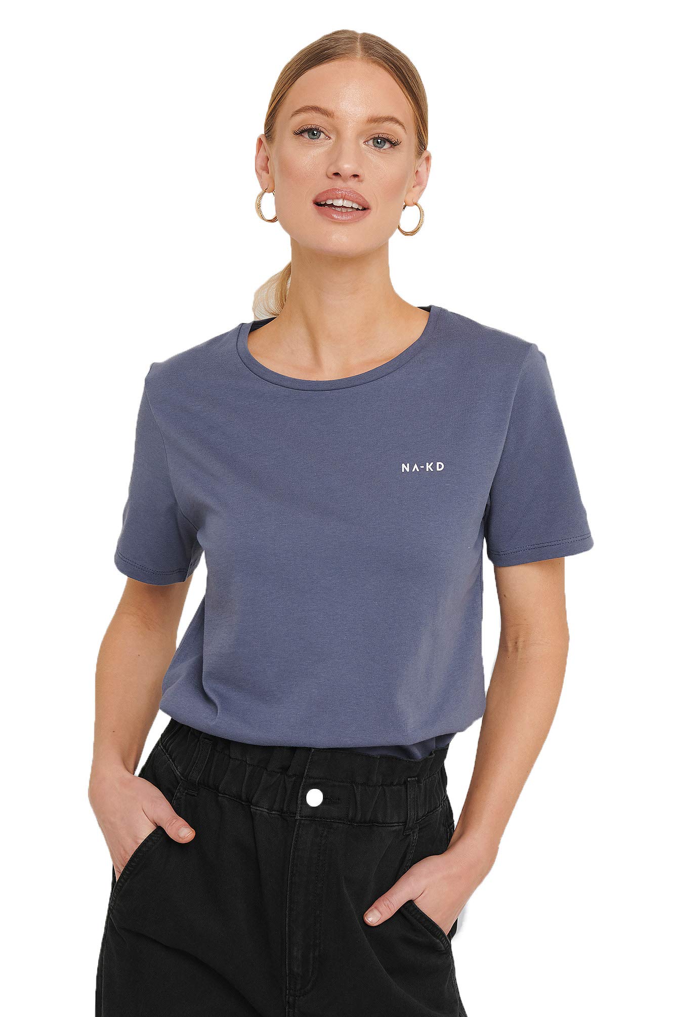 Basic Logo Tee, Dusty Midnight Blue, XX-Small