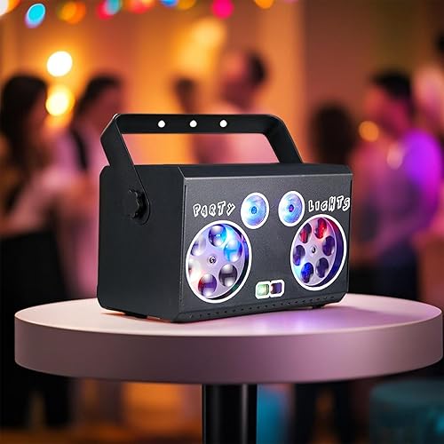 Miniatura 23 de Luces de fiesta para DJ, luces de discoteca activadas por sonido con control remoto para fiesta de baile, karaoke, sala de estar, pub Alimentado por