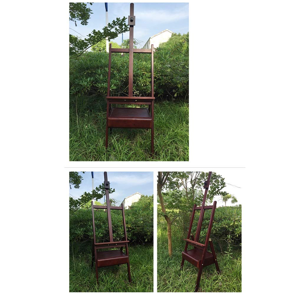 Easel for Artists, Adjustable Folding Wooden Art Easel with Drawer for Painting and Display, Ideal for Studio or Classroom Use, Height Adjustable