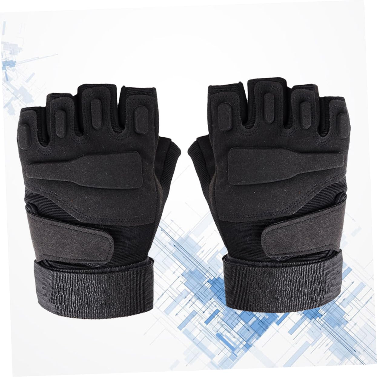 Yardwe 3 Guantes Decorativos para Hombre Guantes De Medio Dedo De Conducción De Tela De Dedo Corto para Hombre Unisex Decorar