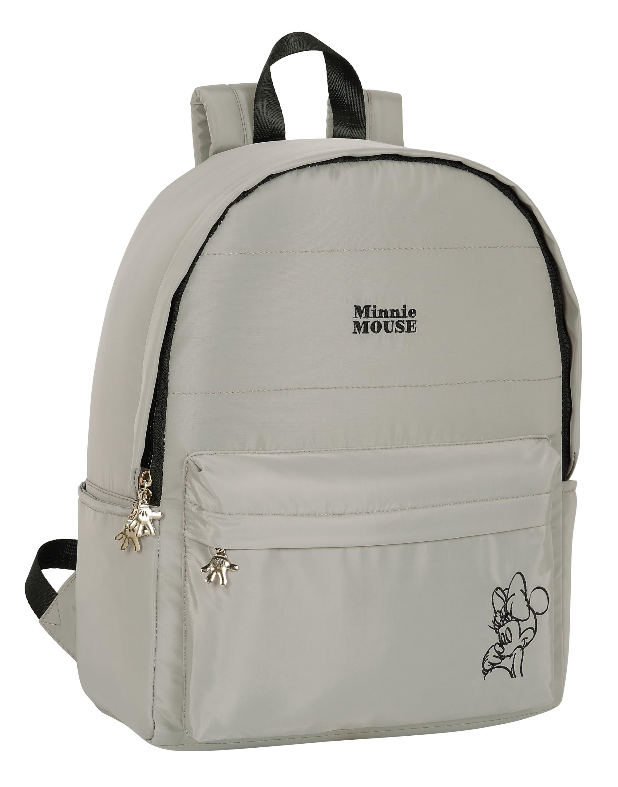 safta MINNIE TEEN SAND Laptop Backpack 14.1" Ideal for Teens of Different Ages Comfortable and Versatile Quality and Resilience 31 x 16 x 40 cm Stone Grey Stone Grey