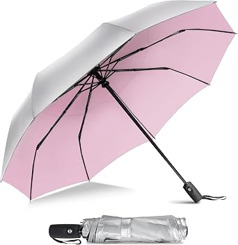 ZOMAKE UV Umbrella for Sun Protection, Travel Compact Sun Umbrellas 46Inch