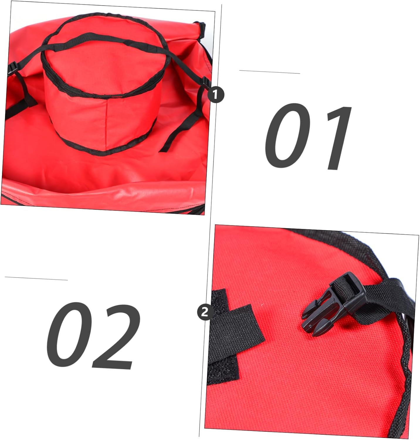1Pc Double Layered Christmas Wreath Storage Bag Holder for and for Wreath Organization and Storage