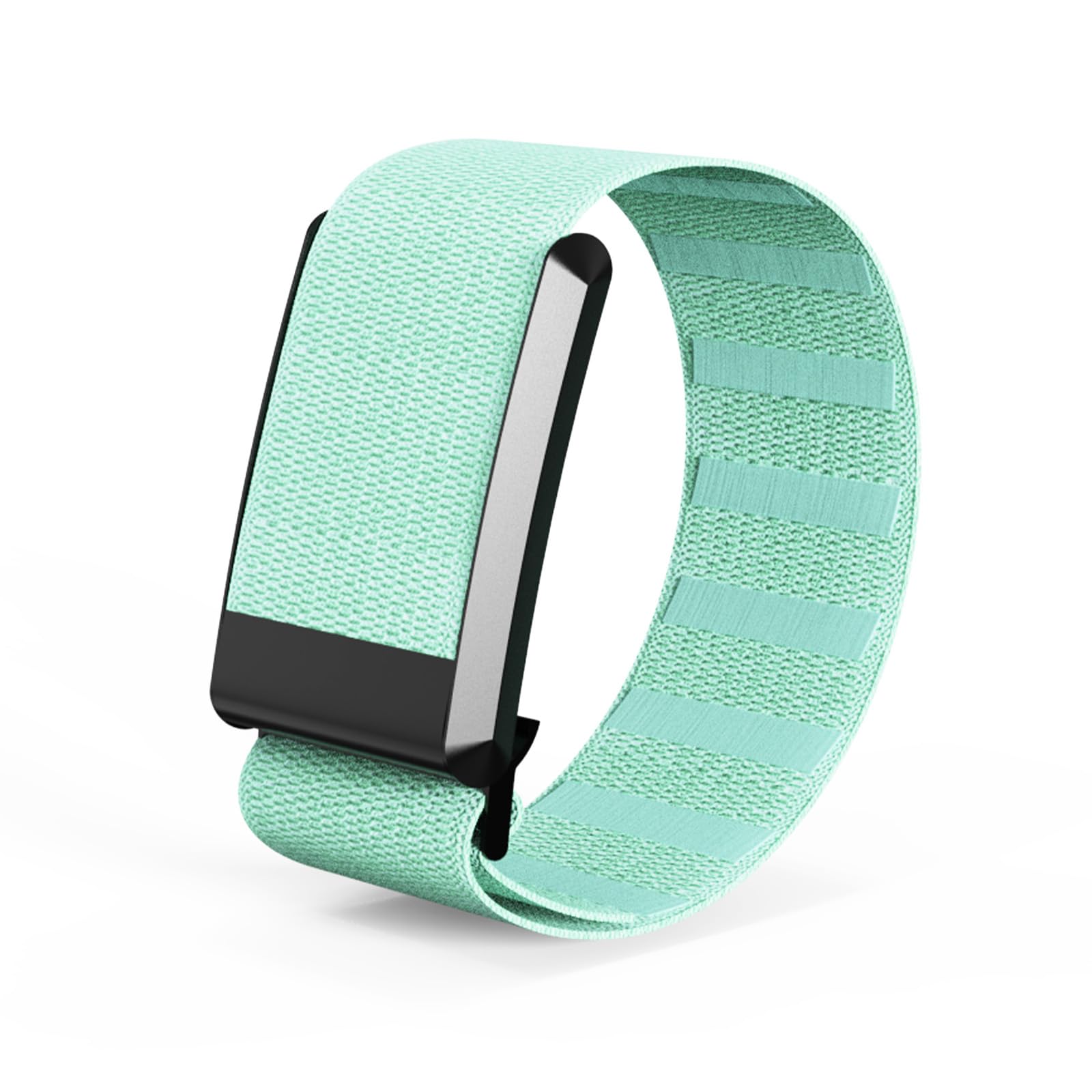 Fitcent Sport Elastic Wristband/Bicep Band SuperKnit Strap Compatible for Whoop 4.0 Whoop 3.0 Fitness Tracker Accessory with U Shape (Light green, 25cm)