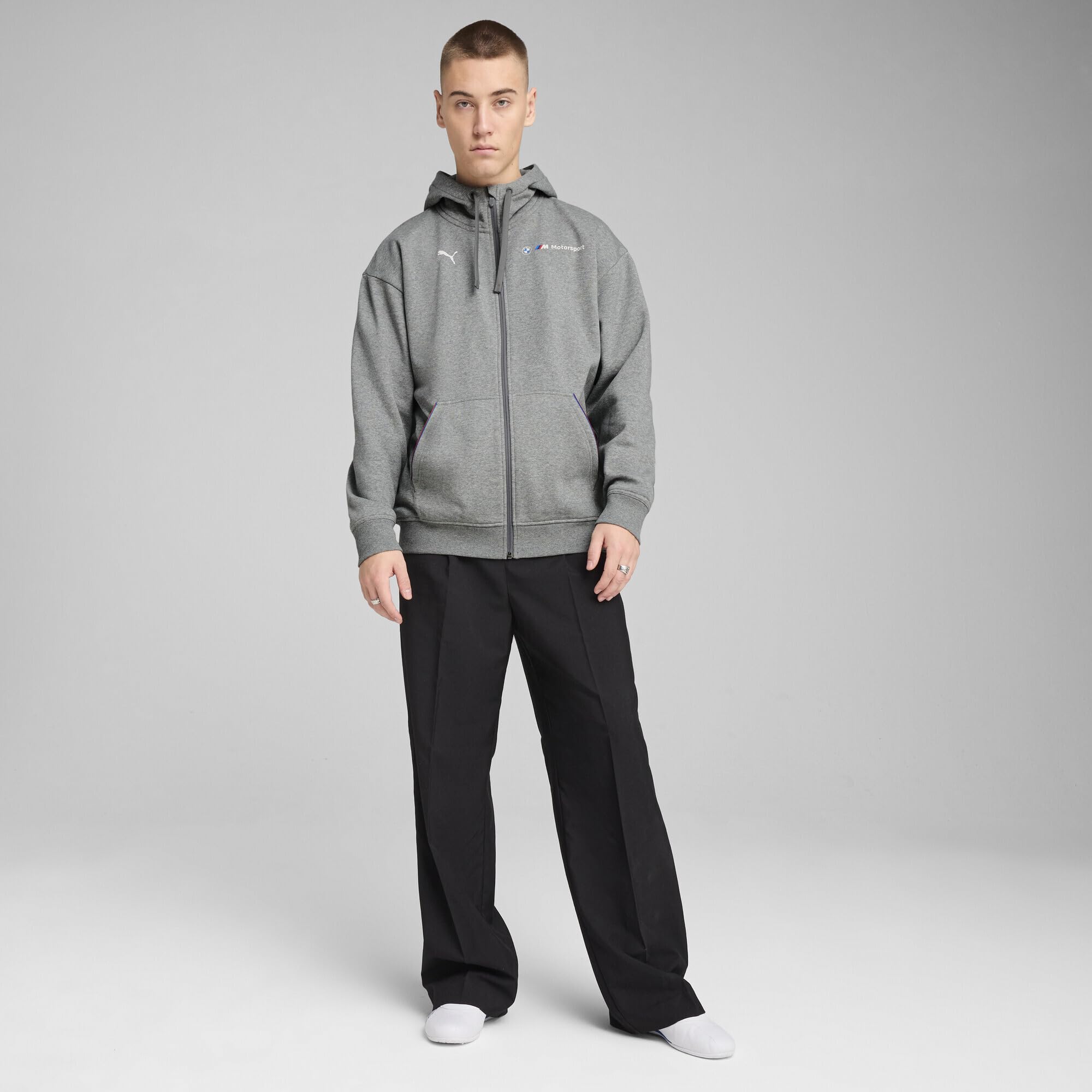 PUMA Kurtki dresowe Mężczyźni Bmw Mms Ess+ Fz Hooded Jacket Fl (1 w zestawie)