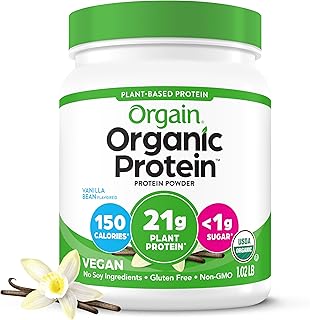 Orgain polvo protéico orgánico a base de plantas, 3 Sabores, varios tamaños
