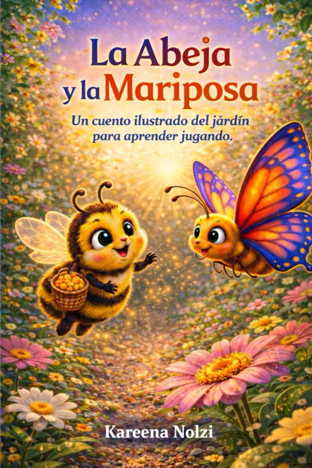 La Abeja y la Mariposa: Un cuento ilustrado del jardín para aprender jugando (Los Pequeños Héroes del Jardín)