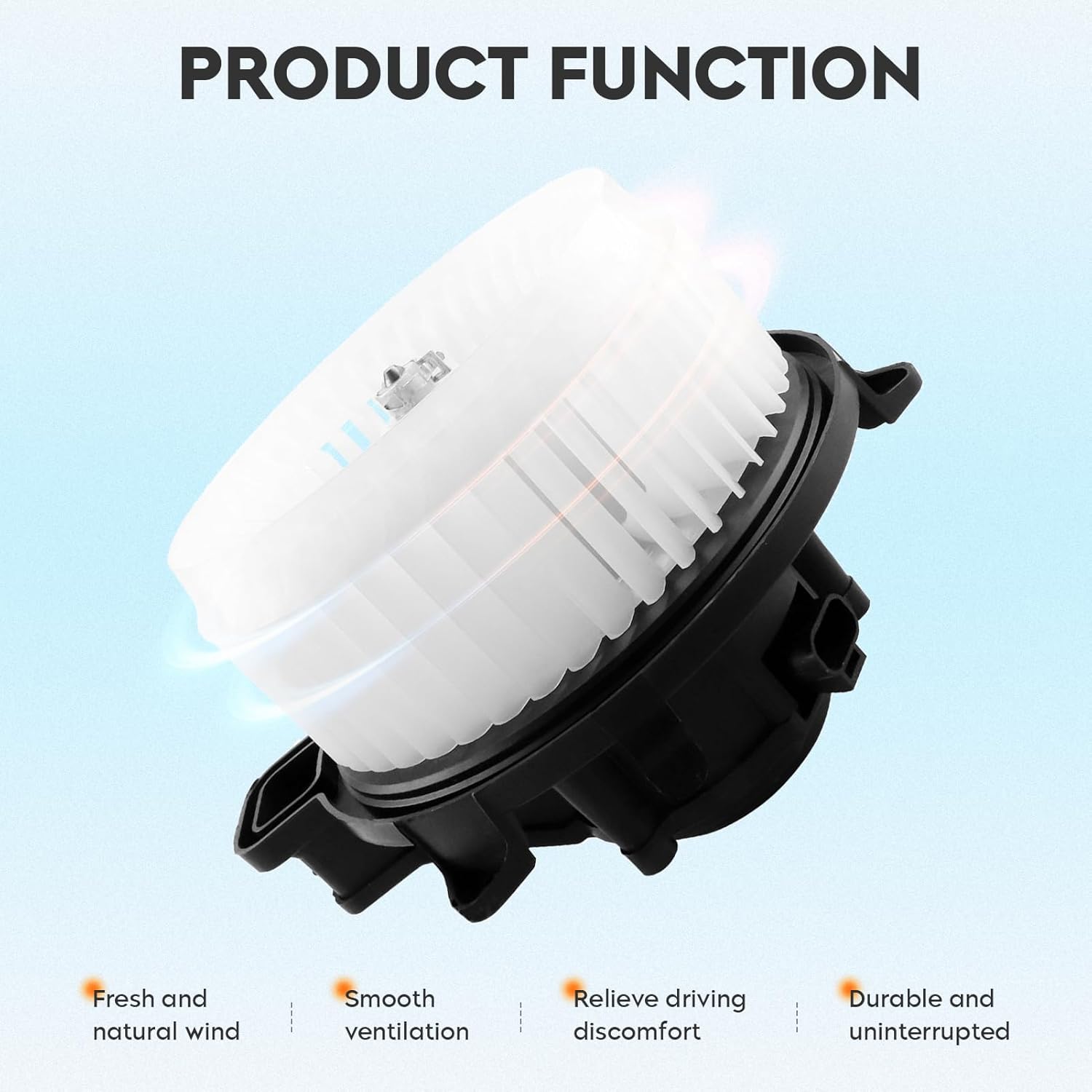 HVAC Blower Motor Assembly 700270 75874 PM9381 15-81732 Heater Blower Motor with Fan Cage Fit for 2010-2012 Ford Fusion, 2010-2012 Lincoln MKZ, 2010-2011 Mercury Milan