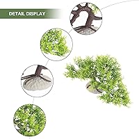 Vista 6 de Árbol de paisajismo para pecera, plantas artificiales de loto para pecera, decoración de peceras, plantas tropicales, decoración de acuarios, flores