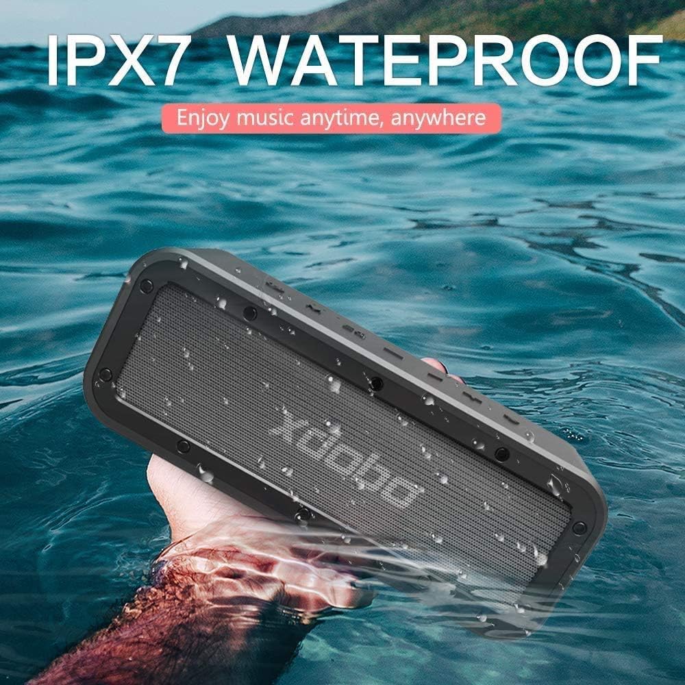 Onе-Dау Sаlе: Uр tо 70% оƒƒ XDOBO 40W Portable Bluetooth Speaker Waterproof IPX7 Wireless Speakers with Tri-Bass Effects HD Surround Sound Built-in Mic Bluetooth Speaker for Outdoor Beach Camping