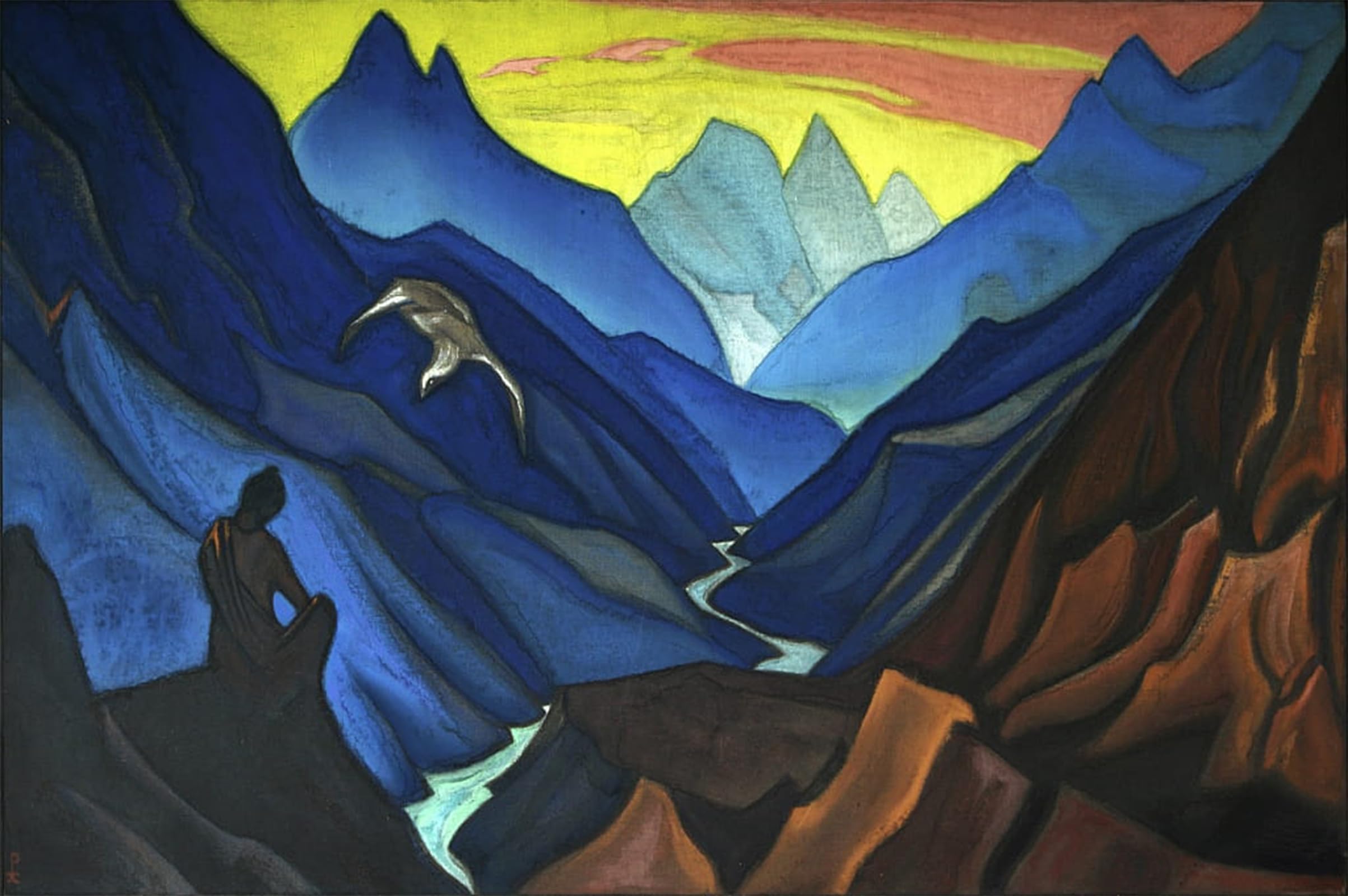 POSTERIIk Famous Animal Posters Vintage Picture Command of the Master by Nicholas Roerich Modern Wall Decor for Home Decor 60x90cm