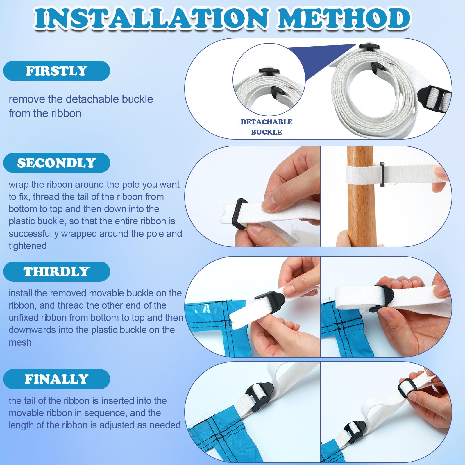 ShinyRelief Pool Volleyball Net Replacement 15 x 2.95 ft Volleyball Net