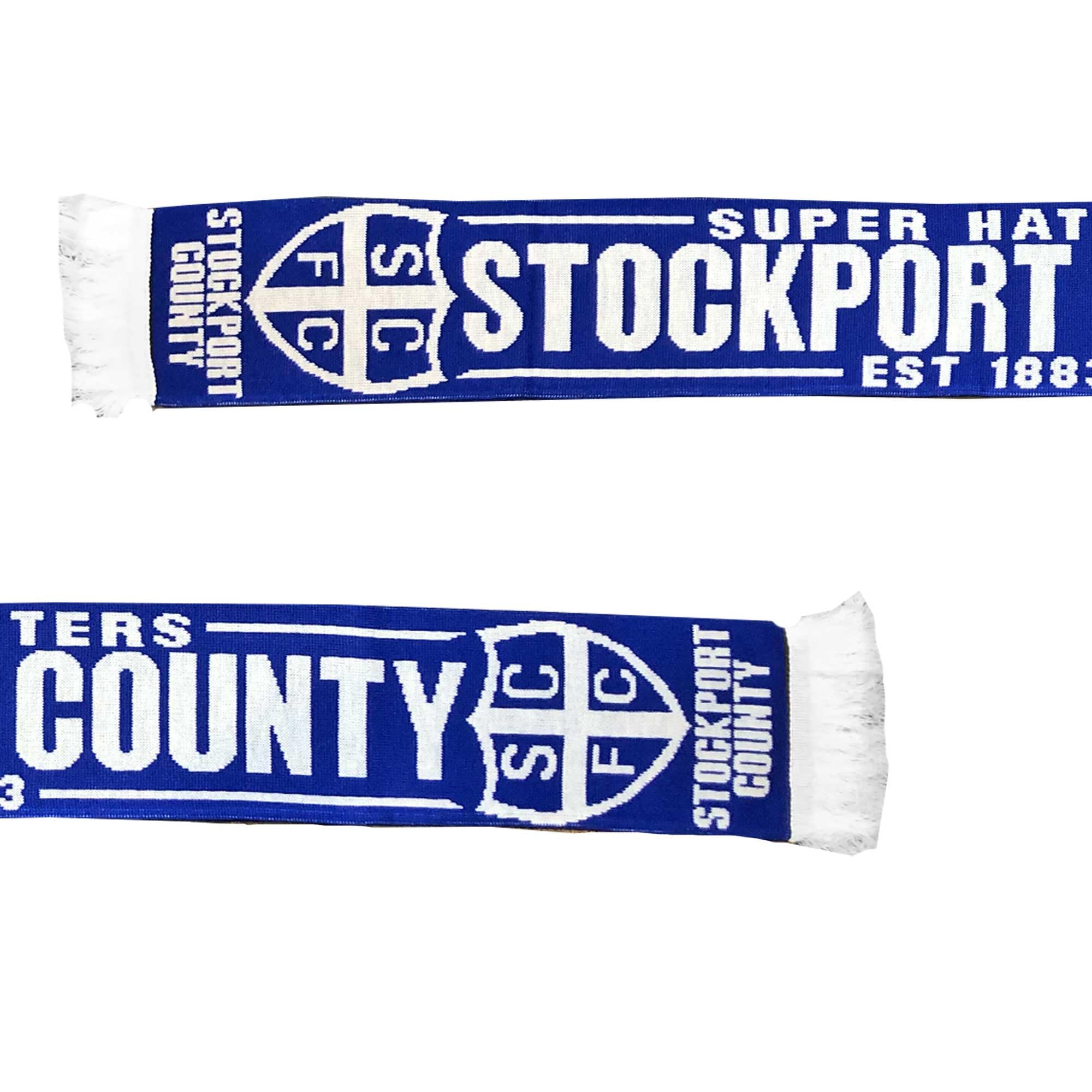 Stockport County Football Fans Souvenir Promotion Scarf - The Hatters 2024 Champions Scarf (British - Unisex, 100% Acrylic) - Image 2