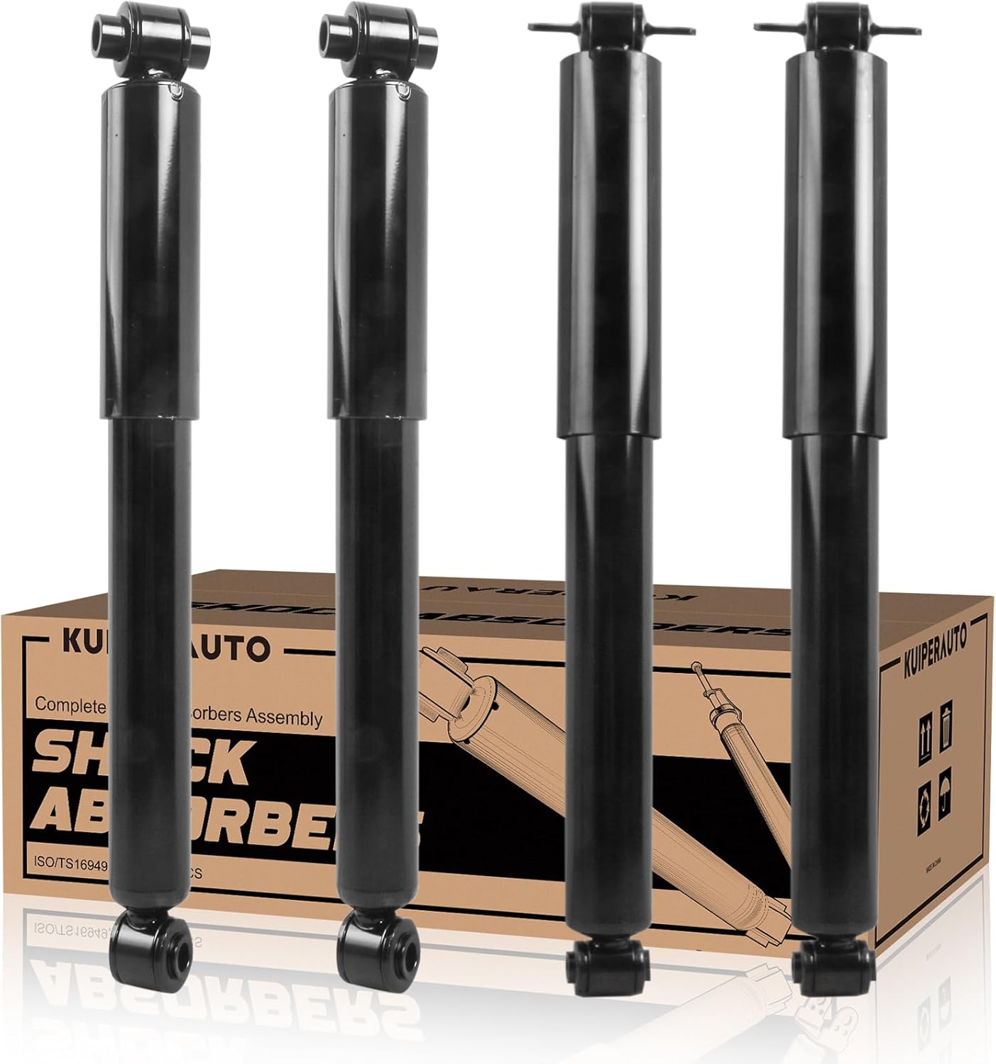 Front and Rear Complete Shock Absorbers Struts Assembly Set 344266 344263 Compatible for 1988-1999 Chevy/GMC K1500 Compatible for 1988-2000 Chevy/GMC K2500 Shocks strut Assemblies 2PCS