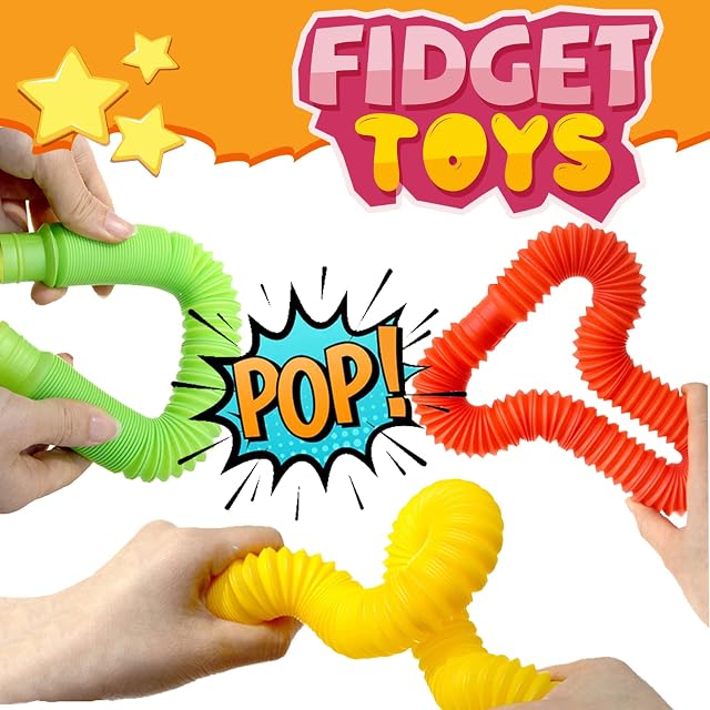 Foto 3 de 7 de Mini Juguetes Sensoriales de Tubos Pop,24 Pieza, Fidget