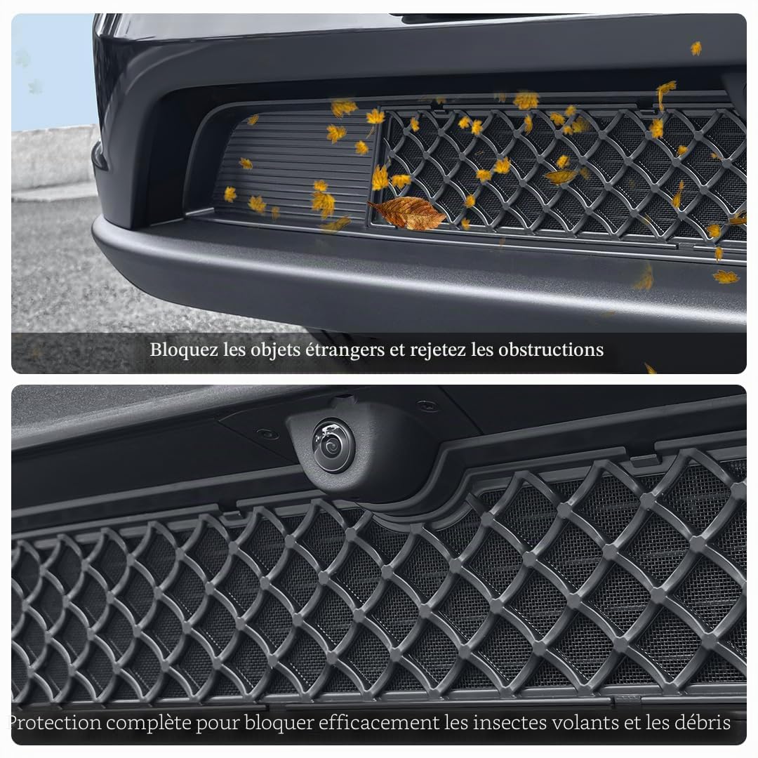 Grille Avant en Maille pour Model Y Juniper 2025 2026 Accessoires | Pare-chocs Inférieur de Voiture Segmenté Grille d'insertion couverture de grille d'aération pour Tesla, Not fit 2026 Standard