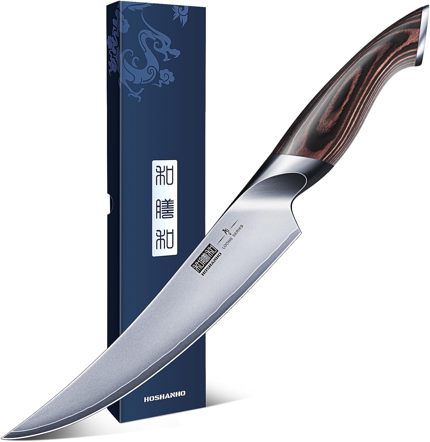 HOSHANHO Boning Knife 7 Inch, High Carbon Stainless Steel Fillet Knife for Fish, Professional Japanese Sharp Kitchen Filleting Knives for Meat Cutting