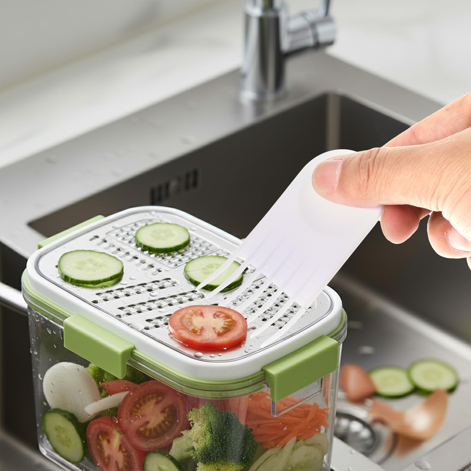 Vegetable Chopper Cleaning Tools - 4 Pack -7