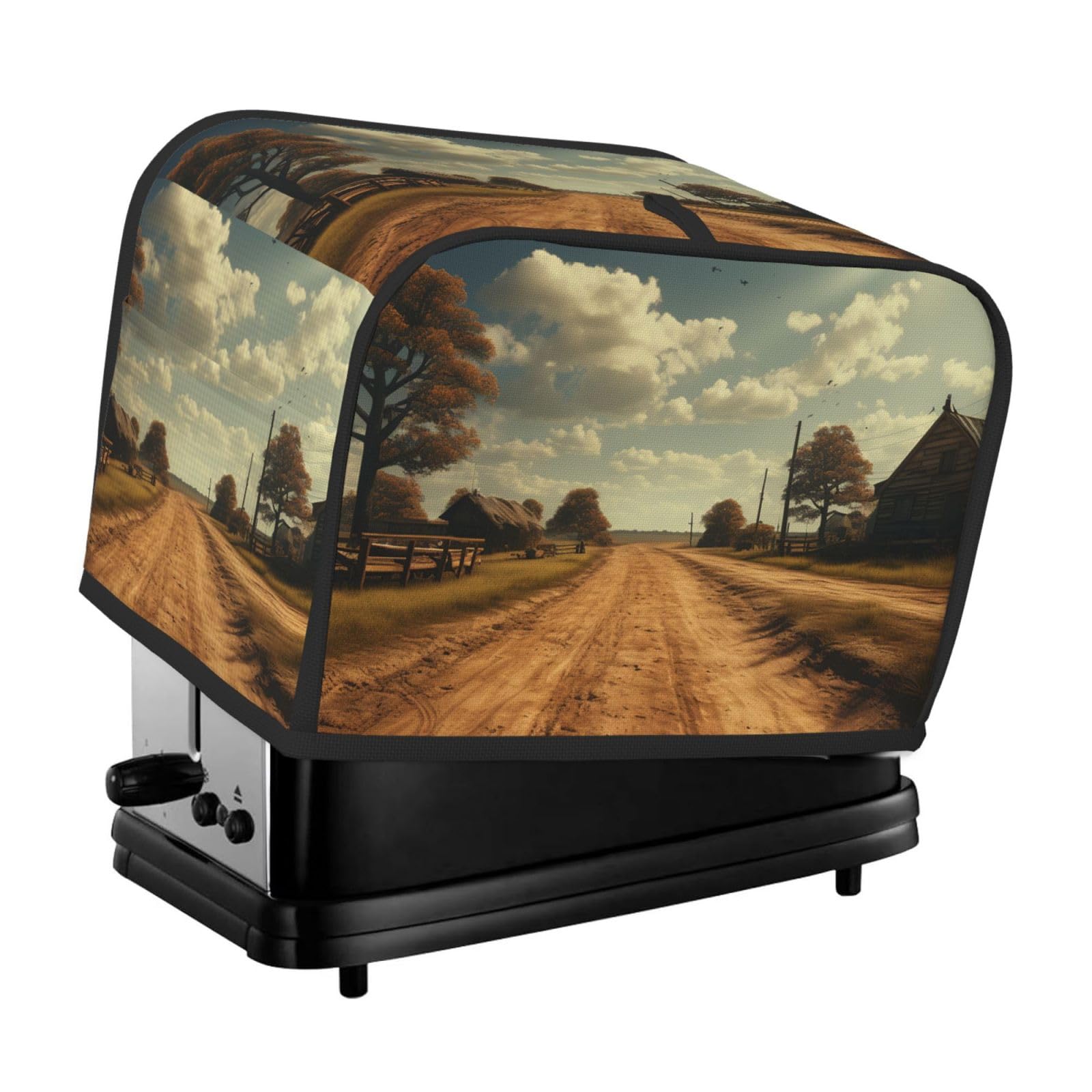 Toaster Covers 2 Slice Farm In Autumn Bread Machine Cover Quilted Toaster Dustproof Cover Washable Appliance Cover Bread Maker Protective For Kitchen Small Appliance