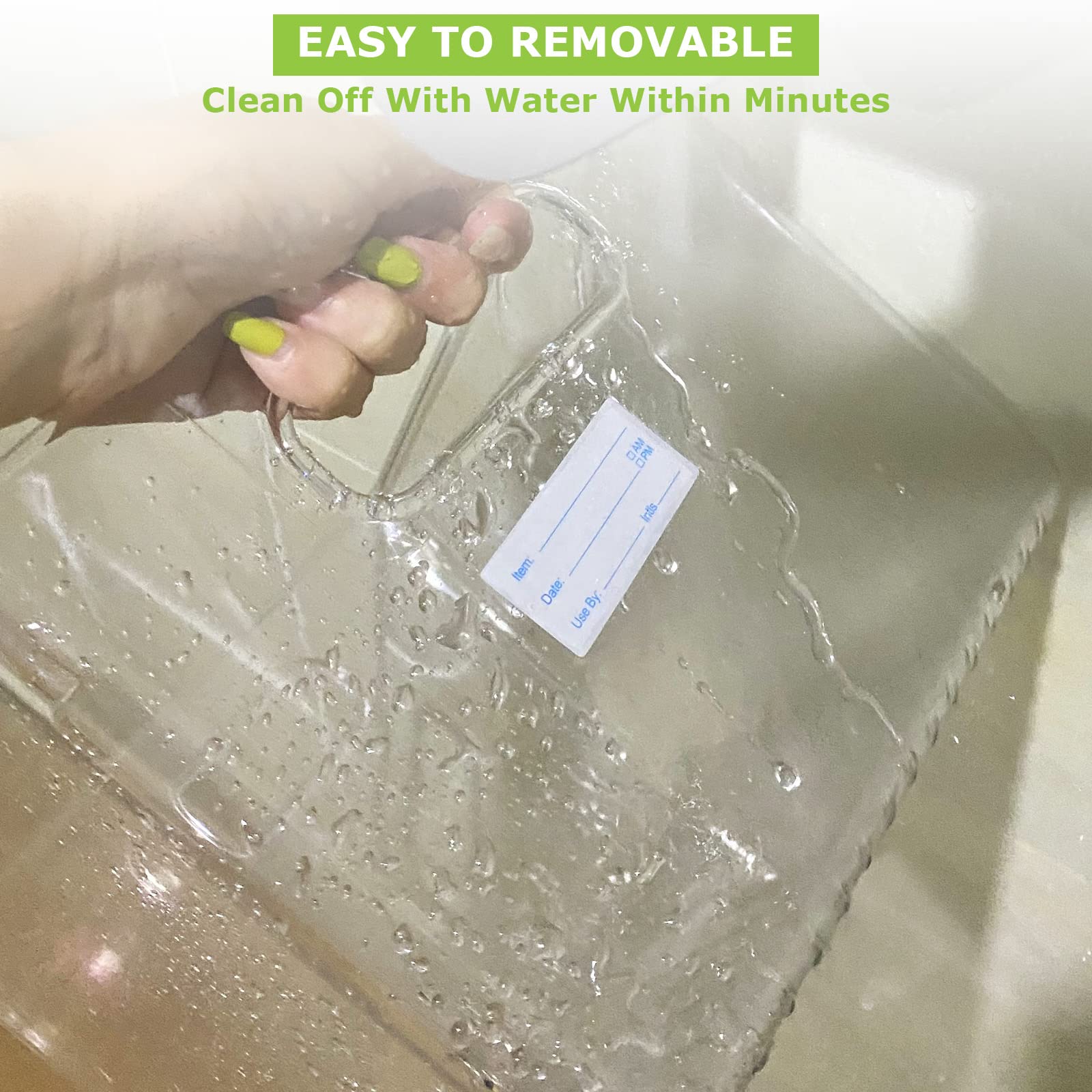 Etichette Autoadesive Per Frigorifero KOZOY 1000 Pezzi | 5x2.5cm Rimovibili | Per Alimenti, Conserve E Congelatore