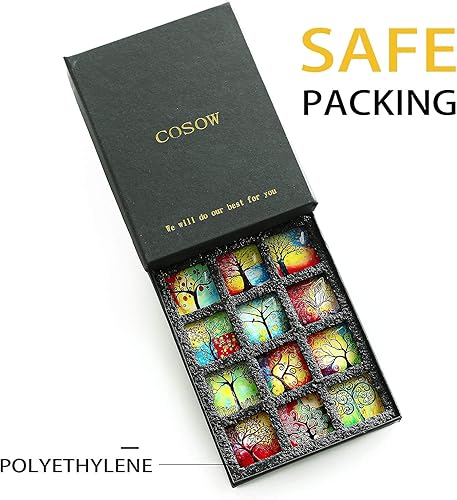 Miniatura 5 de 12 imanes magnéticos de vidrio para refrigerador decoración cuadrada de vidrio con un potente imán plano imán de pizarra blanca de oficina imán de